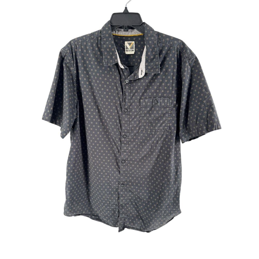 Voyager‎ Men's Black Spruce Short Sleeve Casual Button-Up Shirt Size XL